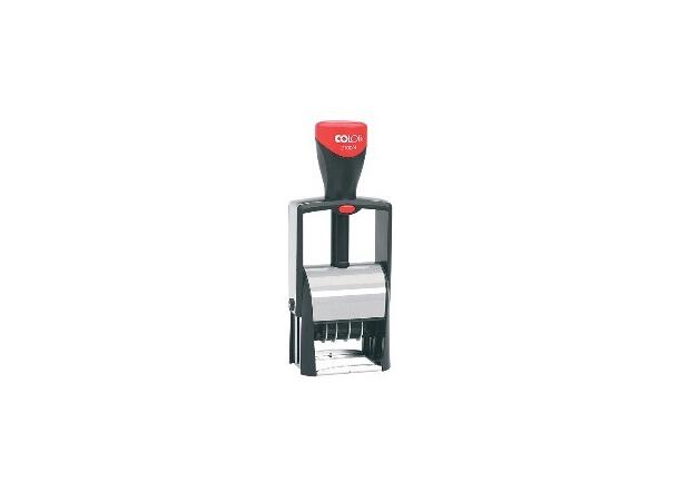 Colop metallstempel dato S-2100/4 4 mm tallhøyde - sort 